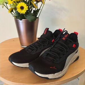 Puma Black and Gray Athletic Shoes